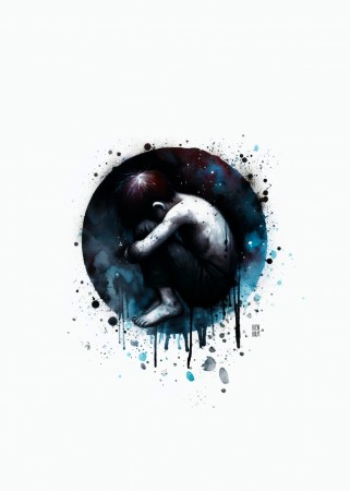 The boy in the storm